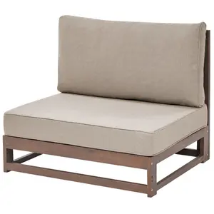 Garden Sofa TIMOR FSC Certified Acacia Wood Dark Wood 3 Seater