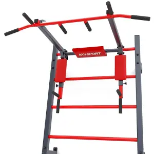 Wall Bars Set With Pull Up Dip Bar and Sit Up Bench K-SPORT