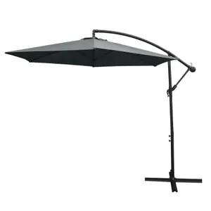 3m Cantilever Garden Parasol Hanging Umbrella