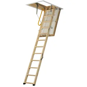 TB Davies LuxFold 3-Section Timber Loft Ladder (2.8m)