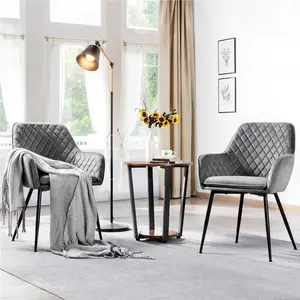  Upholstered Dining Chair (Set of 2) Light Gray