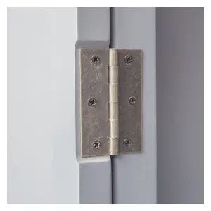 Biccari 2 Door Wardrobe Brass Knob