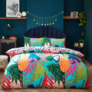 Cotton Blend, Polyester Floral Duvet Cover Set with Pillowcases Single Duvet Cover + 1 Standard Pillowcase