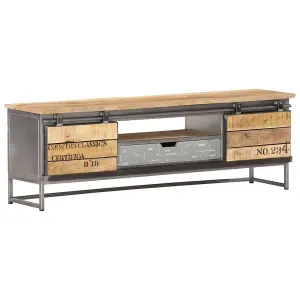 Berkfield TV Cabinet 120x30x40 cm Solid Mango Wood