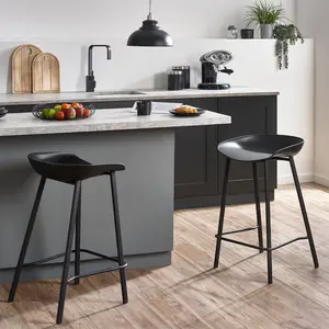 Dragan Bar Stool (Set of 2) Black