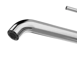 GoodHome Owens XL Chrome effect Round Basin Mono mixer Tap