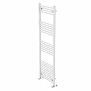 Rinse Modern Bathroom Heated Towel Rail Ladder Radiator 1600x500mm Straight for Bathroom Kitchen White