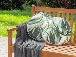 Set of 2 Outdoor Cushions CALDERINA Green