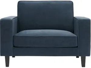 DUSK Soho Loveseat - Dark Blue - Matte Velvet