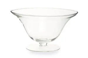 Maison by Premier Ambra Clear Glass Fluted Bowl