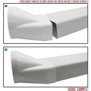 Kair Rectangular Flat Ducting 180mm x 90mm - 1 Metre Length Flat Channel Pipe