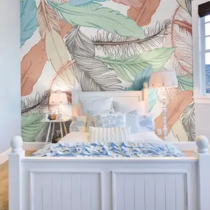 Origin Murals Oversized Feathers Multi Matt Smooth Paste the Wall Mural 350cm Wide X 280cm High