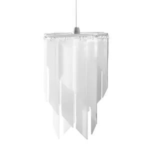 Rony White Acrylic Laser Cut Pendant Light