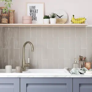 Vernisse Grey Gloss Ceramic Wall Tile Sample