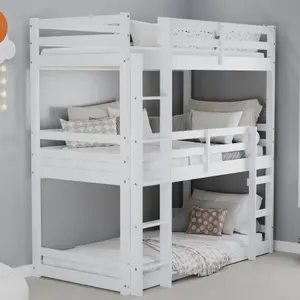 Birlea Tressa Triple Bunk Bed In White