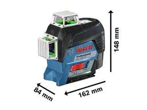 Bosch GLL380CG 12v Green Multi Line Cross Line Laser - Inc Battery Charger Lboxx