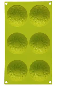 Essentials by Premier 6 Sunflower Lime Green Cake Mould