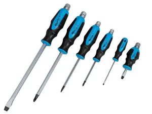 BlueSpot Tools Hex Bolster Screwdriver Set, 6 Piece