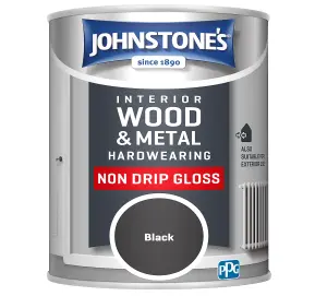 Johnstone's Hardwearing Non Drip Gloss Black 750ml