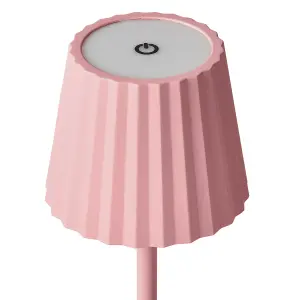 Metal Table Lamp Pastel Pink POMBEIRO