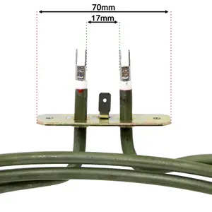 SPARES2GO 3 Turn Heater Element compatible with Candy Fan Oven Cooker (2500W, 230v)