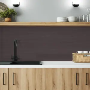 Splashwall Brown & Black Metallic Brushed effect Aluminium Splashback, (H)600mm (W)2440mm (T)4mm