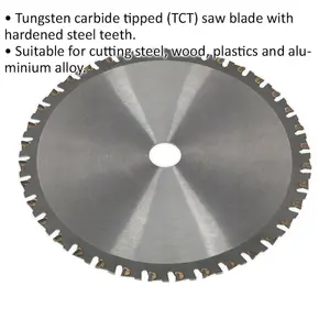 High-Performance 180mm Cut-Off Circular Saw Blade for Steel and Aluminium