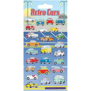 Paper Projects Reusable Resin Retro Cars Stickers Multicoloured (One Size)