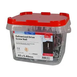 Timco - Drive Screws - Galvanised (Size 65 x 5.40 - 2.5 Kilograms)