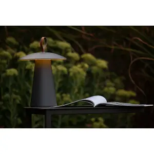 Lucide La Donna Modern Table Lamp Outdoor 19,7cm - LED Dim. - 1x2W 2700K - IP54 - 3 StepDim - Anthracite