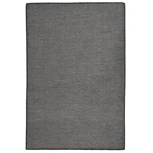 Berkfield Outdoor Flatweave Rug 120x170 cm Grey