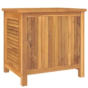 Berkfield Garden Storage Box with Bag 60x50x58 cm Solid Wood Teak