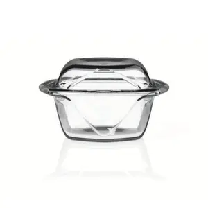 1L Chef Table Glass Casserole 2 Piece Set, Serves 1-2 people