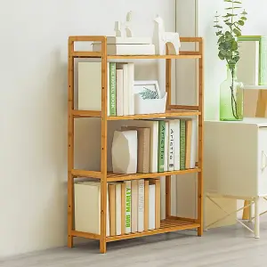 4 Tier Bookshelves Home Office Bookcase Shelf Storage Organizer for Bedroom Living Room Home Office 680mm(W)