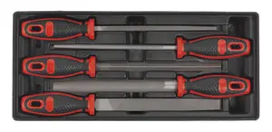 Sealey Tool Tray With Engineers File Set 5 Pieces 176.5 x 397 x 55mm TBT09