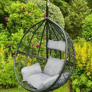 Hanging Egg Chair Swing Rattan Garden Patio Outdoor Furniture