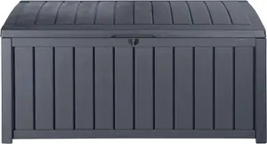 Keter Glenwood 390L Storage Box- Graphite/Grey