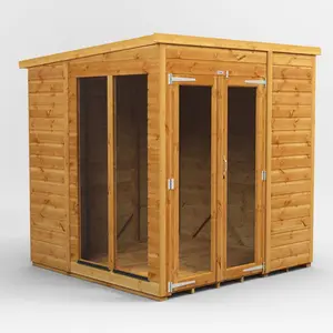 6 ft. W x 6 ft. D Power Pent Shiplap Dip Treated Summerhouse (6x6)