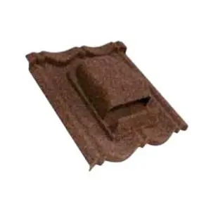 PACK OF 2 (Total 2 Units) - .450mm Thick Roof Tile Bond Cowl Roof Tile Vent - 420mm (D)x 430mm (W) - Bronze