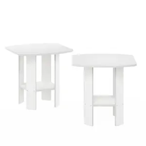 Alastair Side Table (Set of 2) White / White