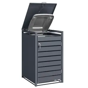 Phoenix GB1168AAK Anthracite Single Wheelie Bin Store / Bin Storage