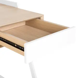 Home Office Desk with Storage White QUITO