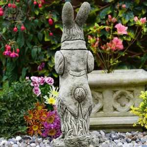 Peter Rabbit Stone Statue Animal Garden Outdoor Decoration Ornament British Made Sculpture