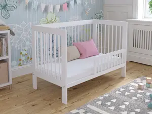 Luca cot bed 120x60cm with Aloe Vera mattress