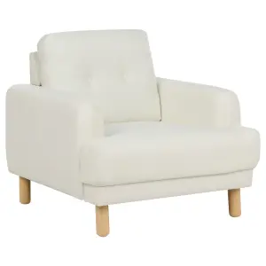 Fabric Living Room Set Off-White TUVE