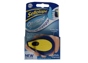 Sellotape On Hand Dispenser Including 18mm x 15m Roll