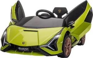 Tommy Toys Lamborghini Sian Kids Ride On Electric Car Green 12V