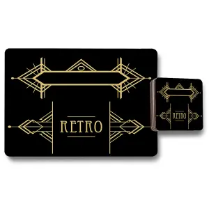 Art Deco Retro (Placemat & Coaster Set) / Default Title