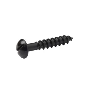 Diall Cylindrical Carbon steel Screw (Dia)3.5mm (L)20mm, Pack of 25