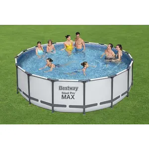 Bestway 16ft x 48in Steel Pro Max Pool Set Above Ground Swimming Pool (19,480L)